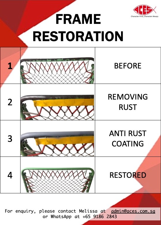 ACES Tchoukball Frame Restoration